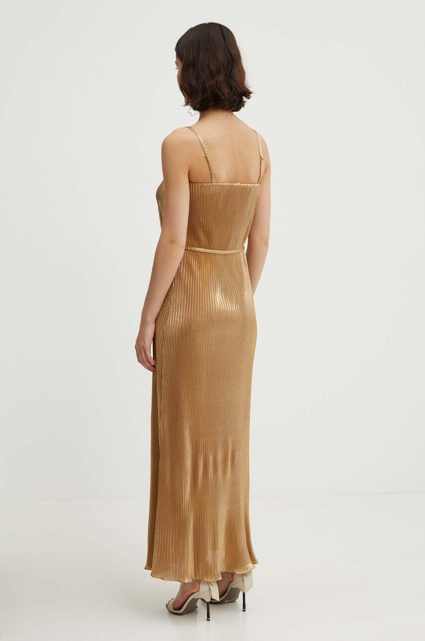 Сукня Never Fully Dressed колір золотий maxi пряма NFDDR1401