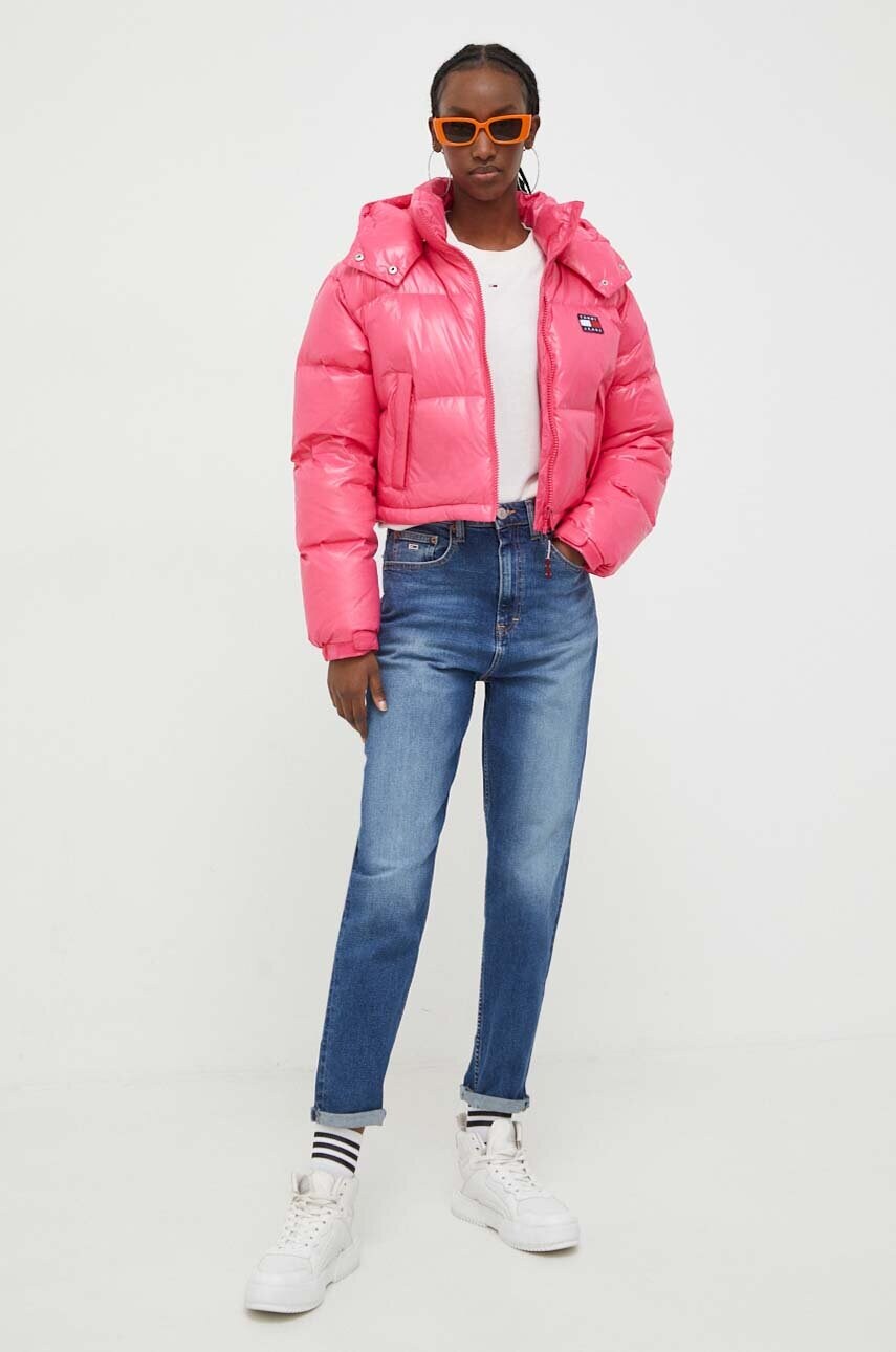 Светр Tommy Jeans жіночий колір бежевий легкий