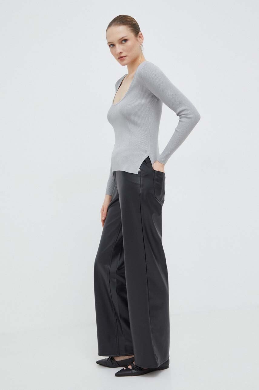 Светр Max Mara Leisure жіночий колір срібний легкий