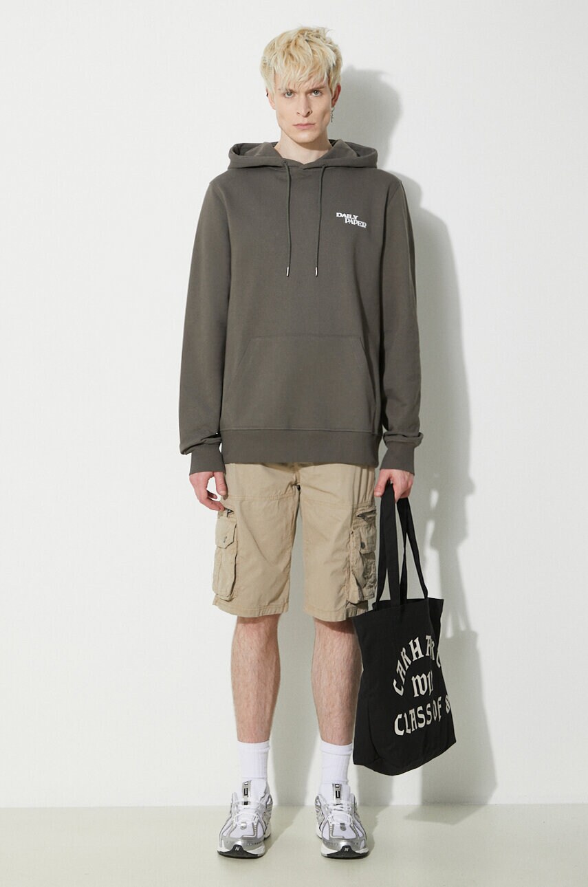 Бавовняні шорти Alpha Industries колір бежевий 136250