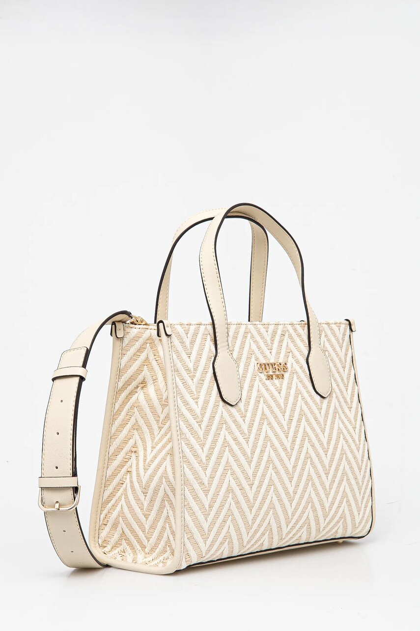 Сумочка Guess колір бежевий