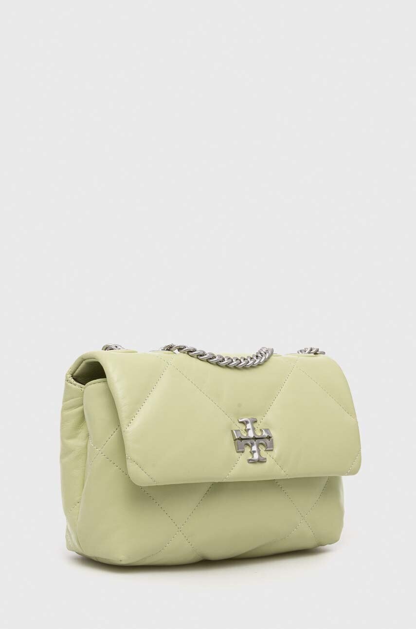 Шкіряна сумочка Tory Burch колір зелений