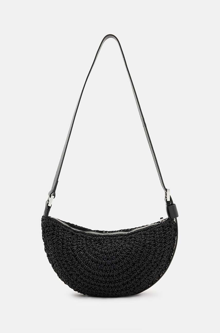 Сумочка AllSaints HALF MOON KNOT XBODY колір чорний W155XA