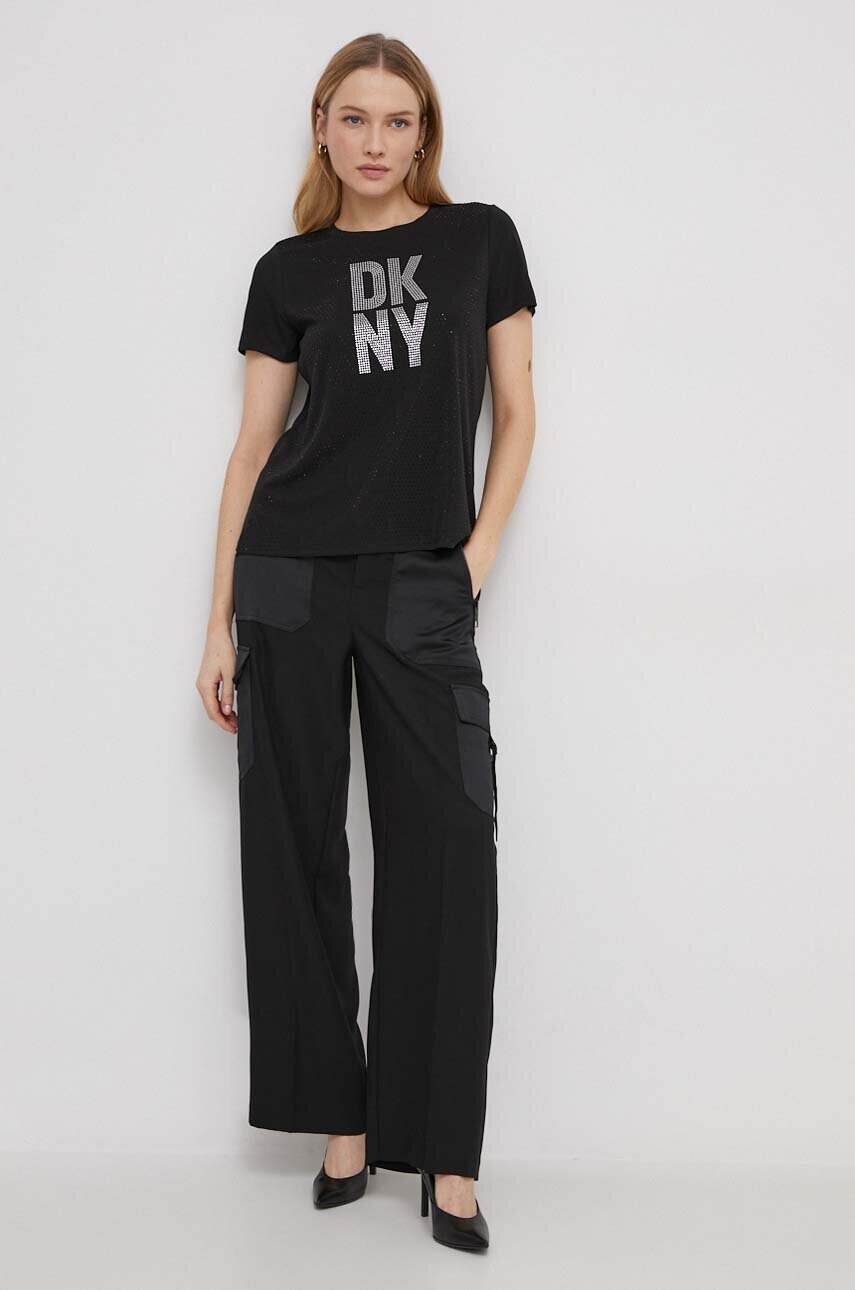 Футболка Dkny жіночий колір чорний