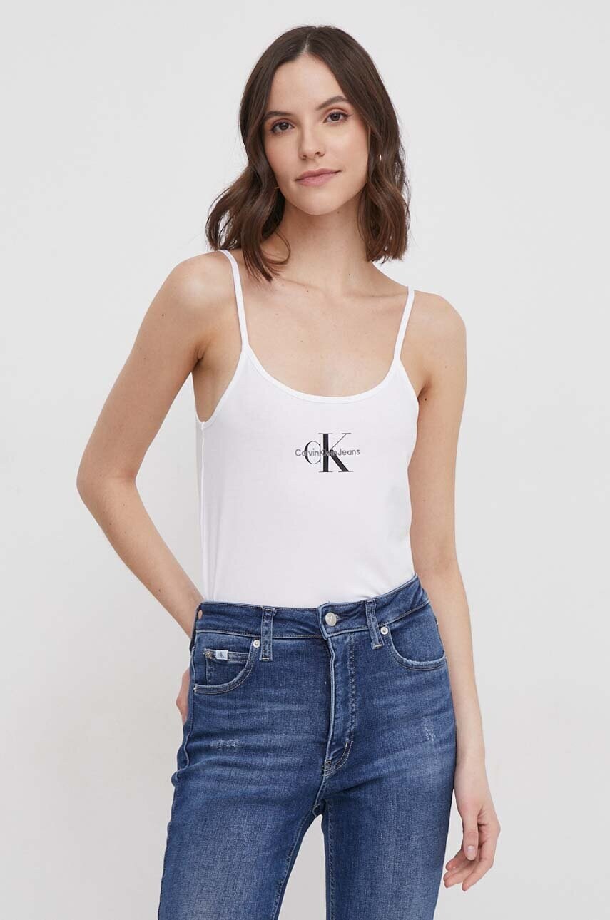 Топ Calvin Klein Jeans жіночий колір білий J20J223105