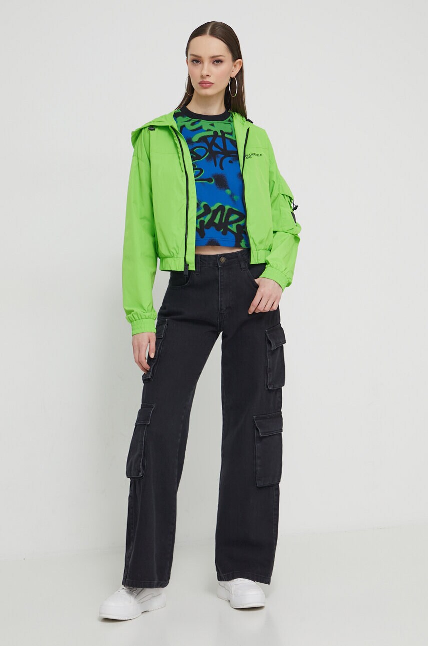 Бавовняна футболка Karl Lagerfeld Jeans жіночий