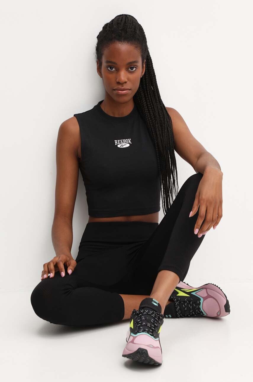 Топ Reebok Classic Archive Essentials жіночий колір чорний 100075517