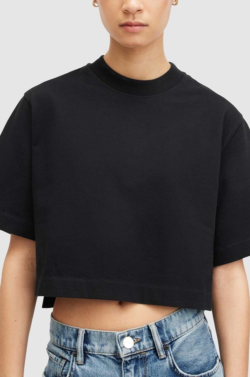 Бавовняна футболка AllSaints LOTTIE TEE жіноча колір чорний W132JA