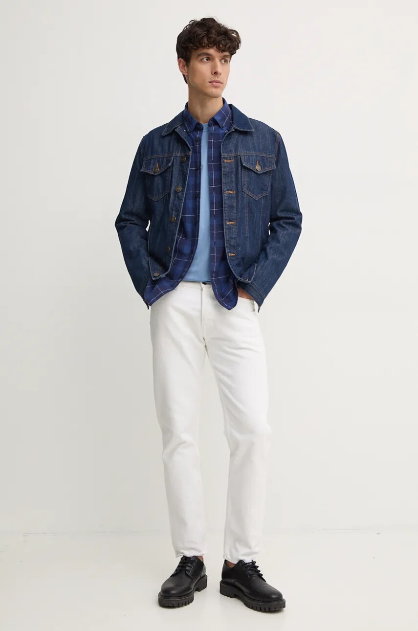 Бавовняна футболка Pepe Jeans Jacko чоловіча однотонна