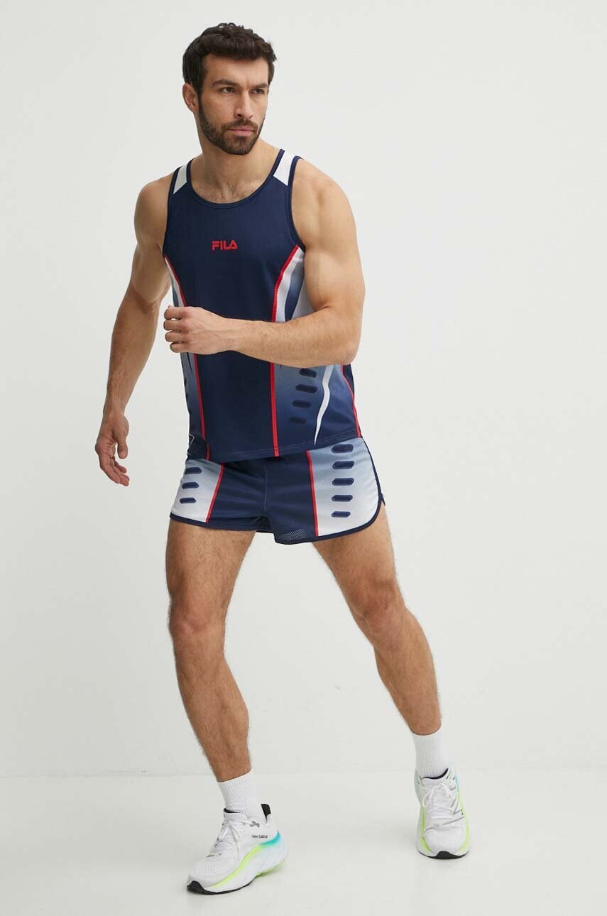 Бігова футболка Fila Riez колір синій FAM0637
