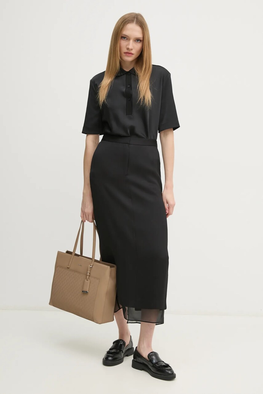 Поло Calvin Klein жіноче колір чорний K20K207977