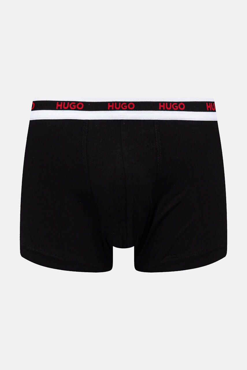 Боксери HUGO 3-pack чоловічі колір чорний 50532598