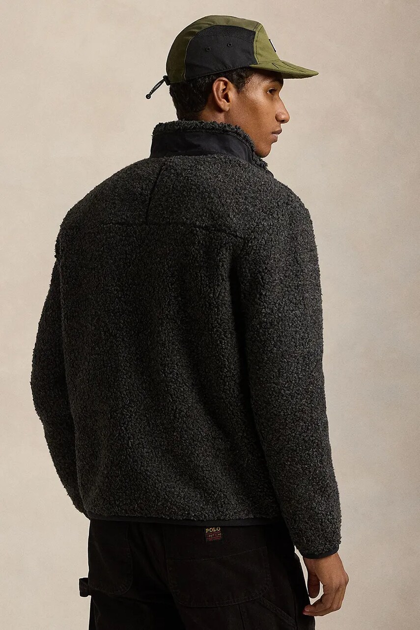 Кофта Polo Ralph Lauren чоловіча колір чорний однотонна 710951701