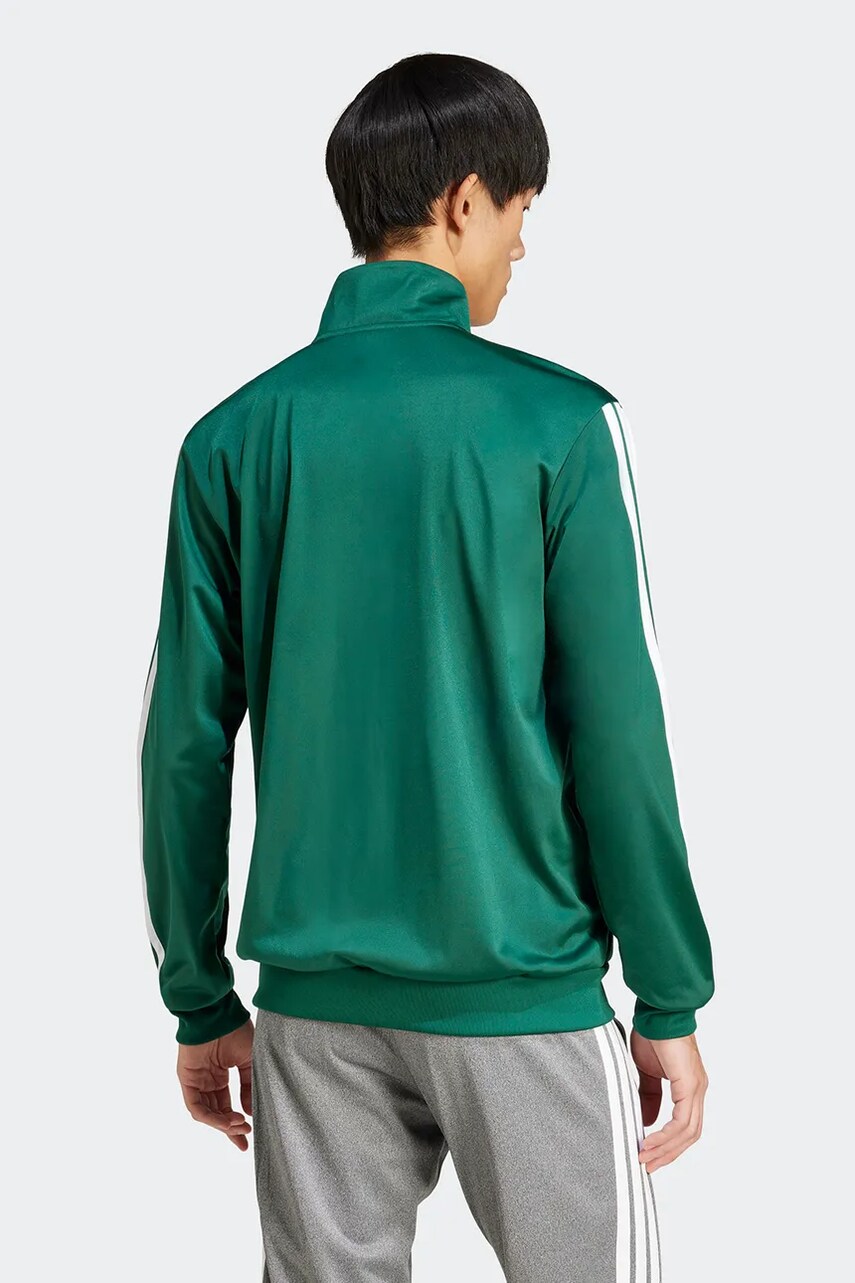 Кофта adidas 3-Stripes чоловіча колір зелений з аплікацією JI8821