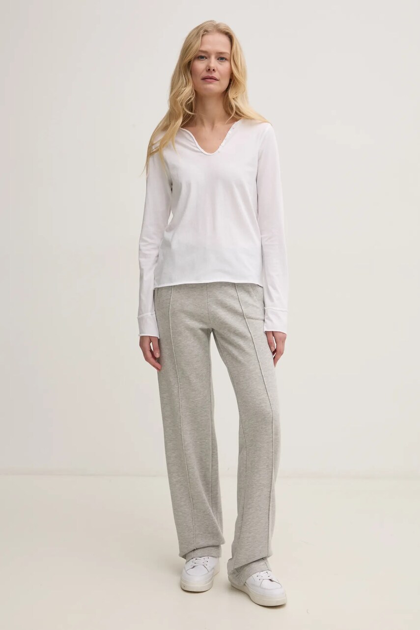 Бавовняний лонгслів ZADIG&VOLTAIRE колір білий JWTN02607