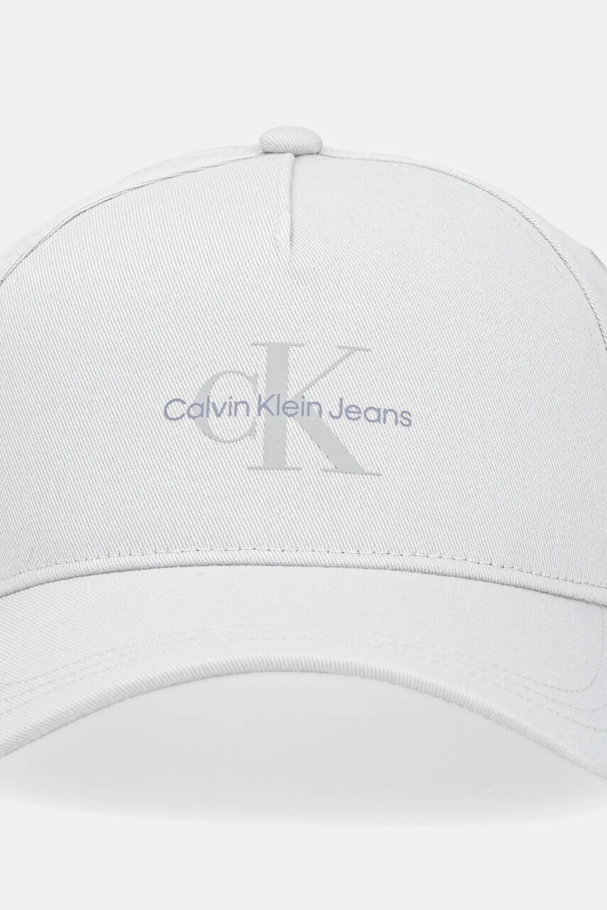 Кепка Calvin Klein Jeans колір сірий з принтом K60K613056