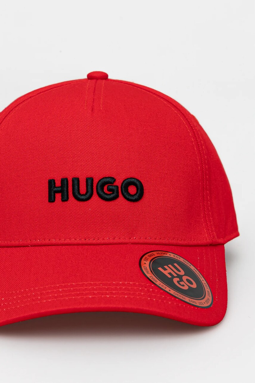 Кепка HUGO колір рожевий однотонна 50533410