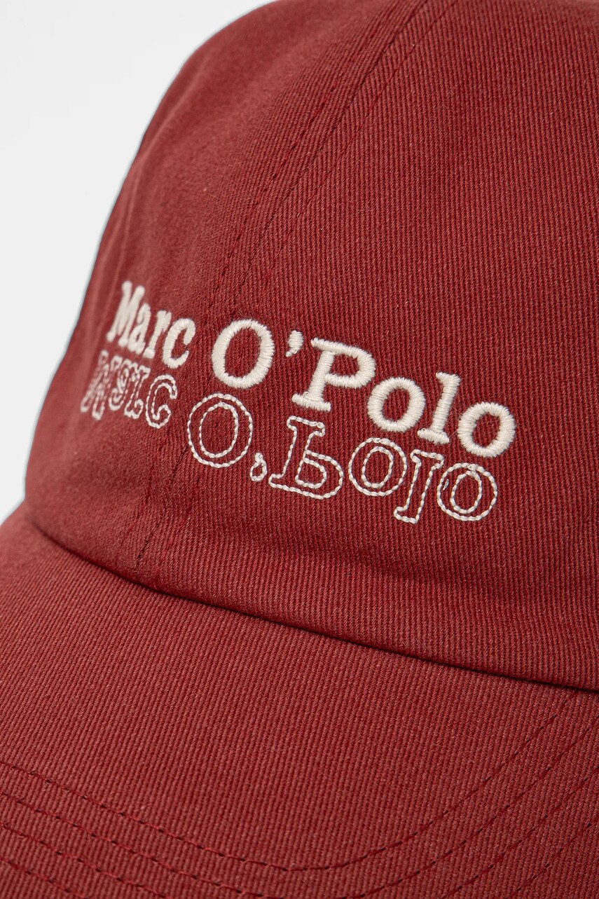 Бавовняна бейсболка Marc O'Polo колір червоний з аплікацією 522803801014