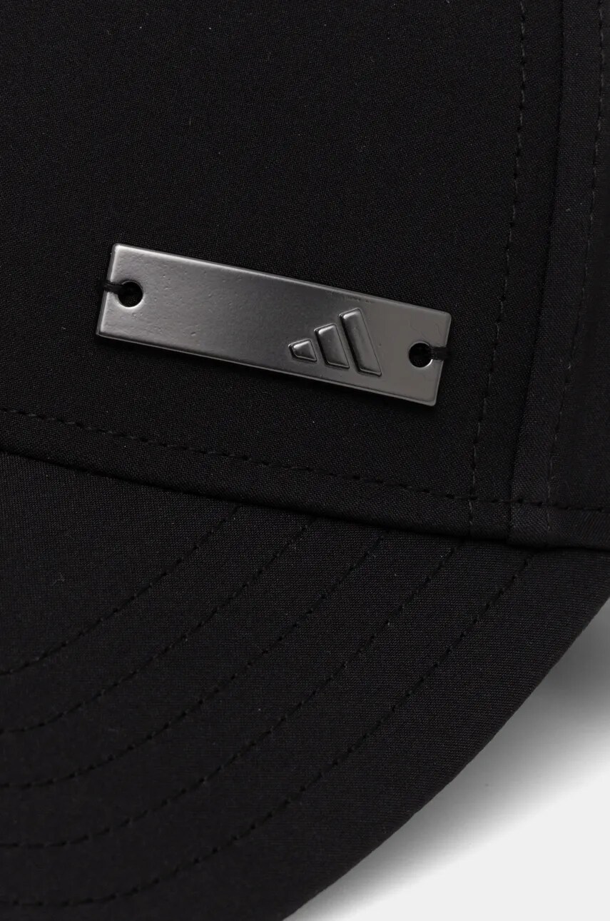 Кепка adidas BB CAP LT MET колір чорний з аплікацією JE5653