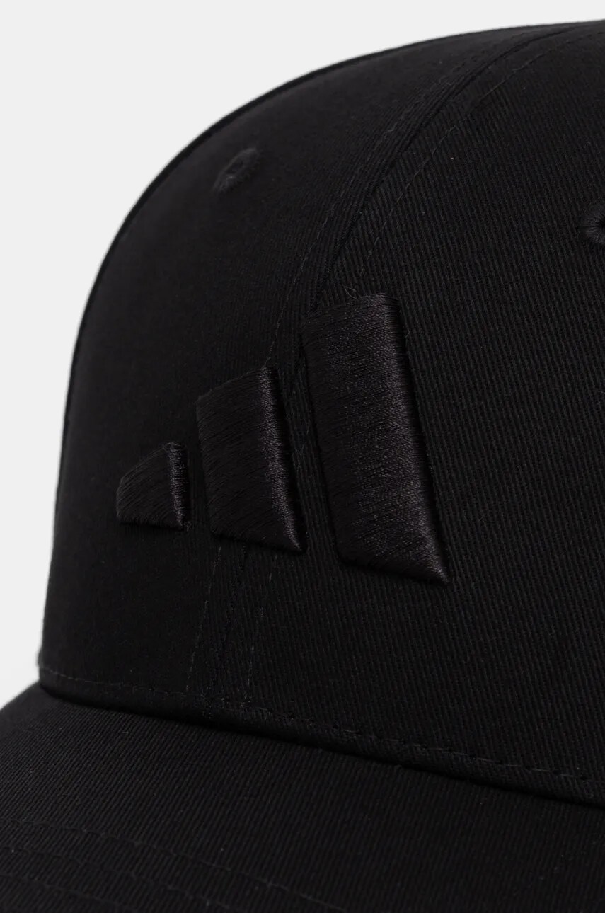 Кепка adidas BBALL CAP TONAL колір чорний з аплікацією JE5657