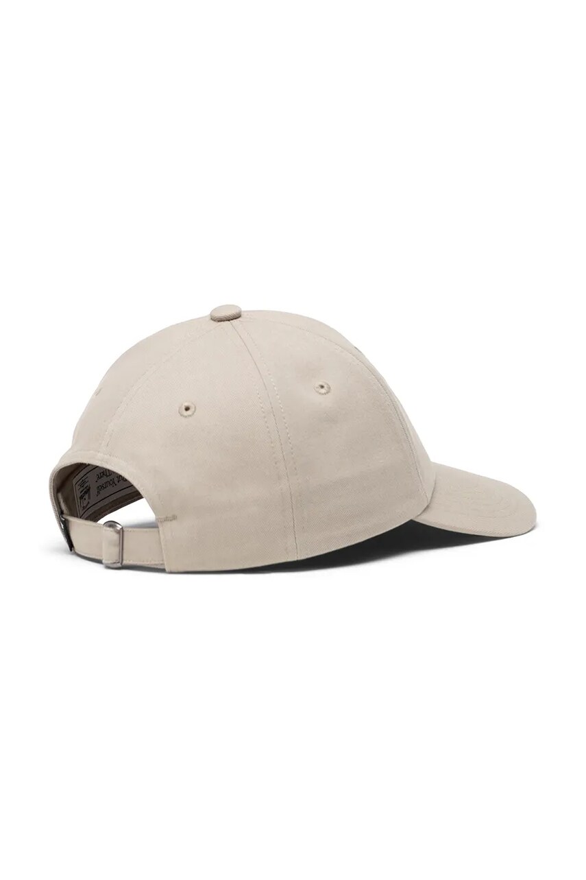 Бавовняна бейсболка Herschel колір сірий однотонна 50554-06537-OS