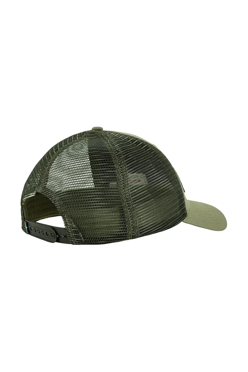 Кепка Fjallraven Langtradarkeps колір зелений з аплікацією F13100182