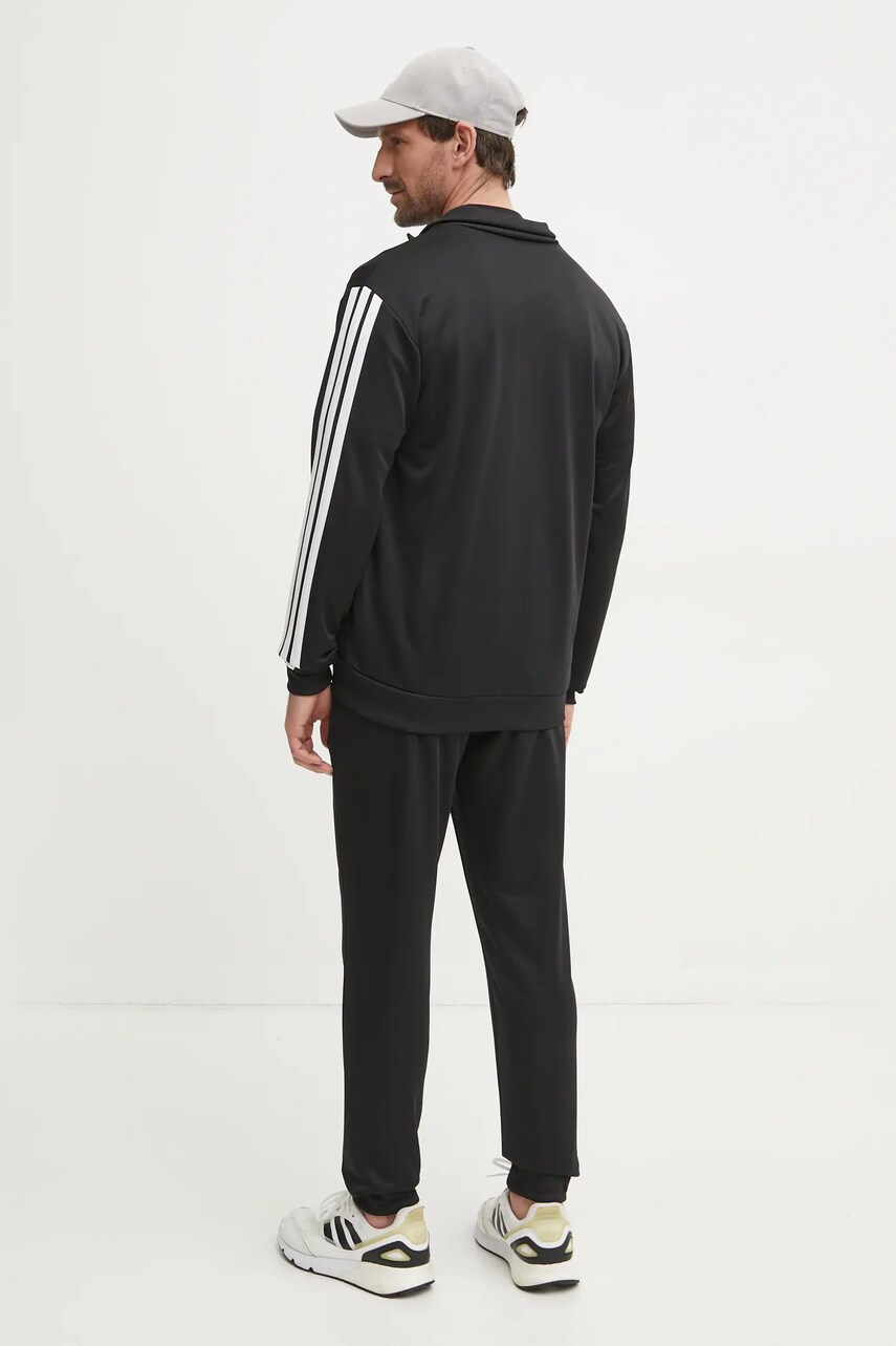 Спортивний костюм adidas 3S FT TT TS чоловічий колір чорний JC5375