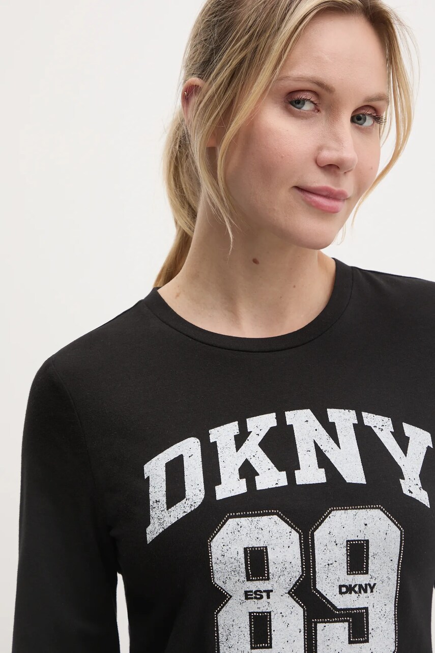 Лонгслів Dkny жіночий колір чорний DP4T9979
