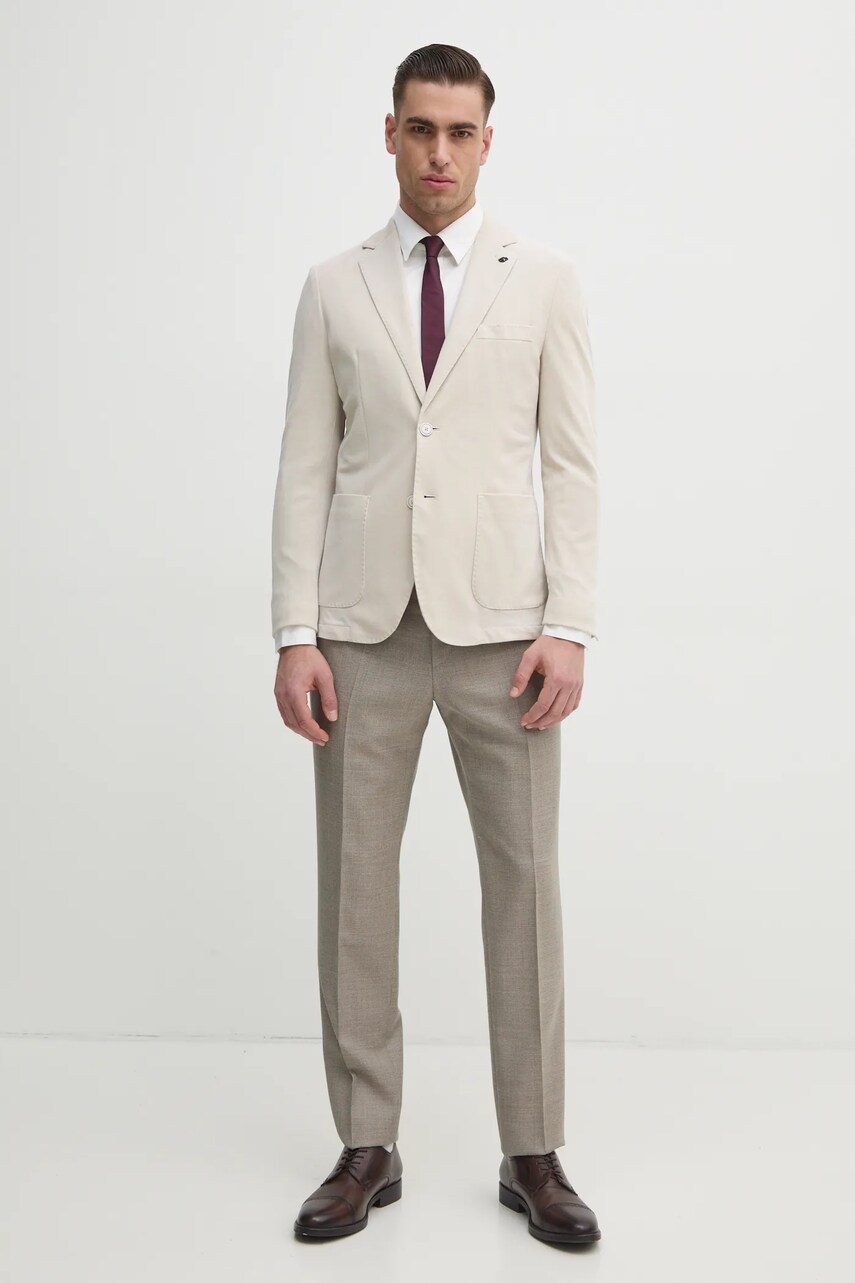 Сорочка Armani Exchange чоловіча колір білий regular класичний комір XM000339 AF10192