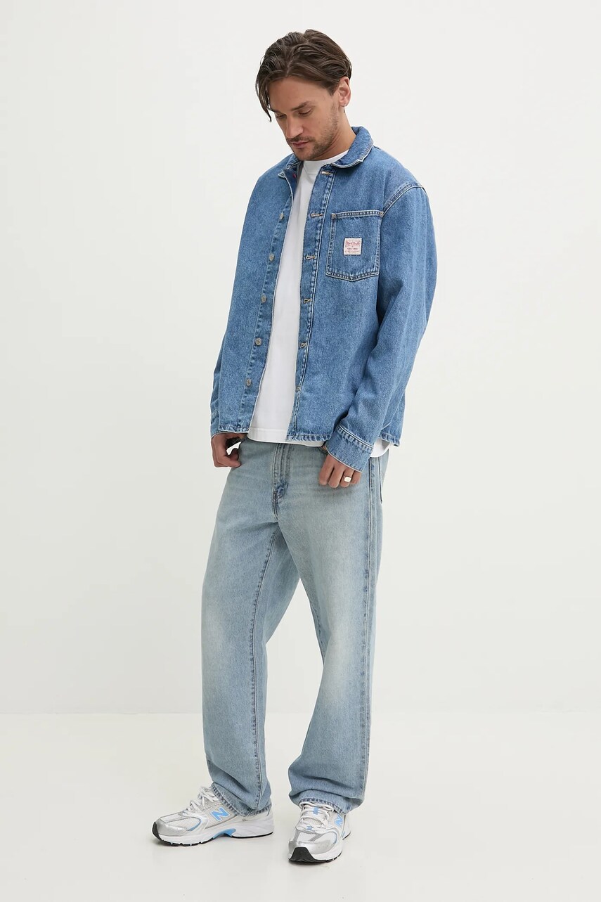 Джинсова куртка Red Bull Racing x Pepe Jeans DENIM SHIRT перехідна oversize RM300005R17