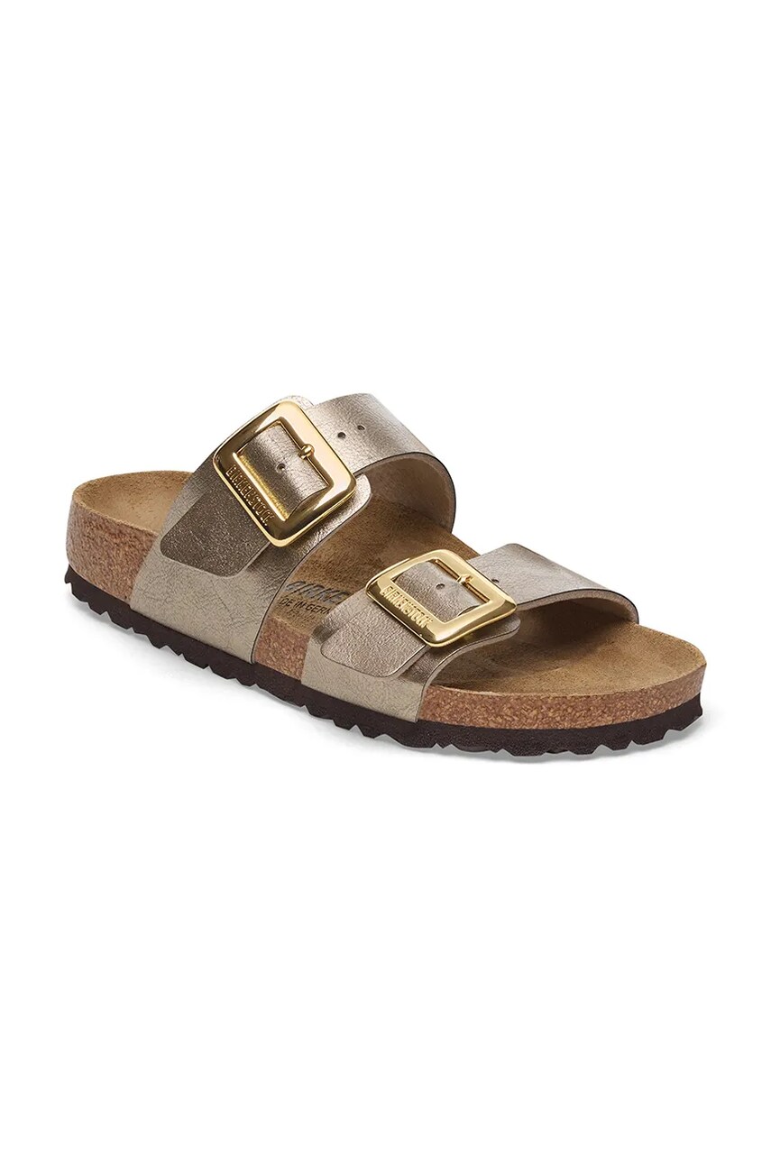 Шльопанці Birkenstock Sydney Graceful Cushion Buckle жіночі колір коричневий 1029356