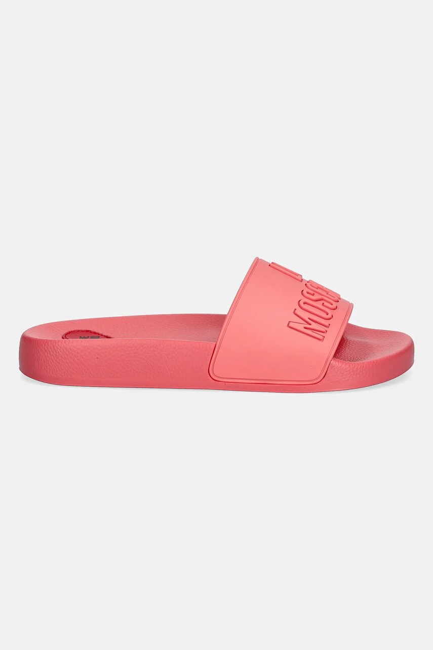 Шльопанці Love Moschino жіночі колір помаранчевий JA28052G1MI15502
