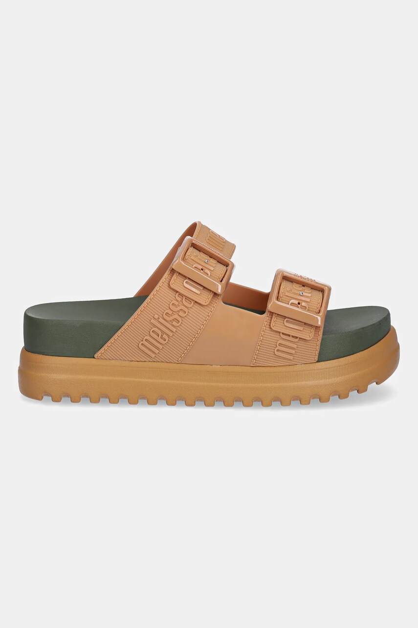 Шльопанці Melissa COZY M LOVER PLATFORM AD жіночі колір коричневий на платформі M.35977.BI126