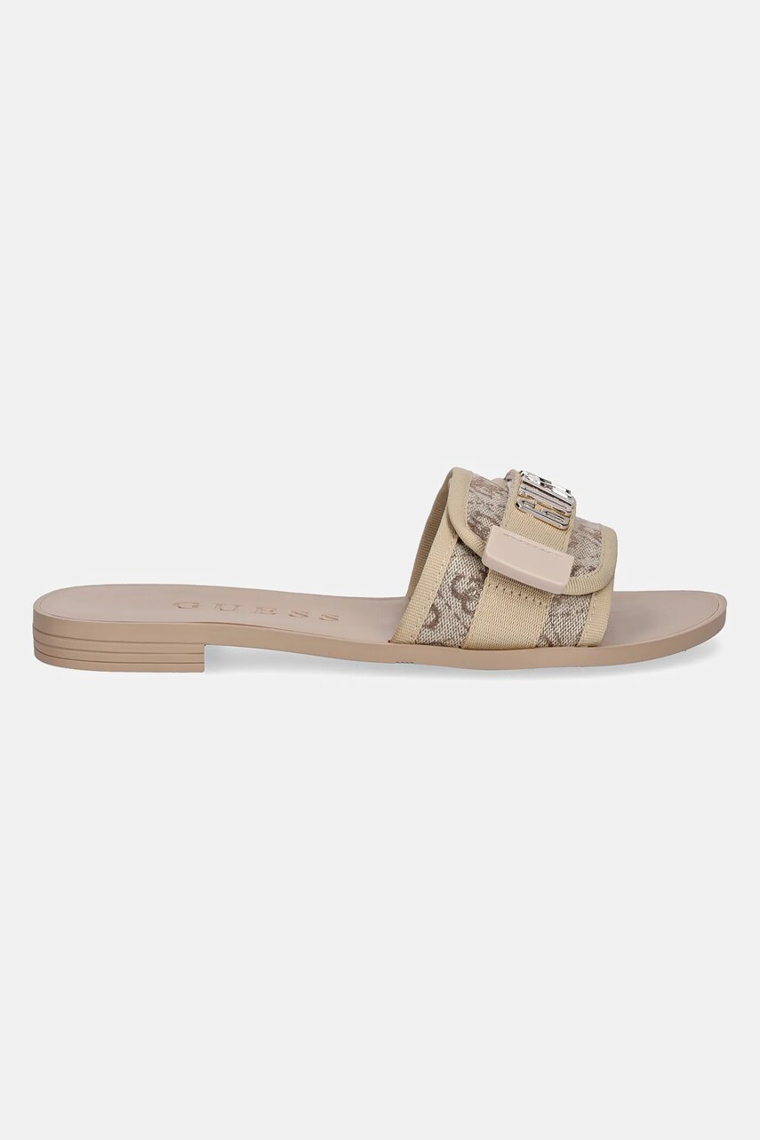 Шльопанці Guess ELYZE4 жіночі колір бежевий FLJELY LEL19