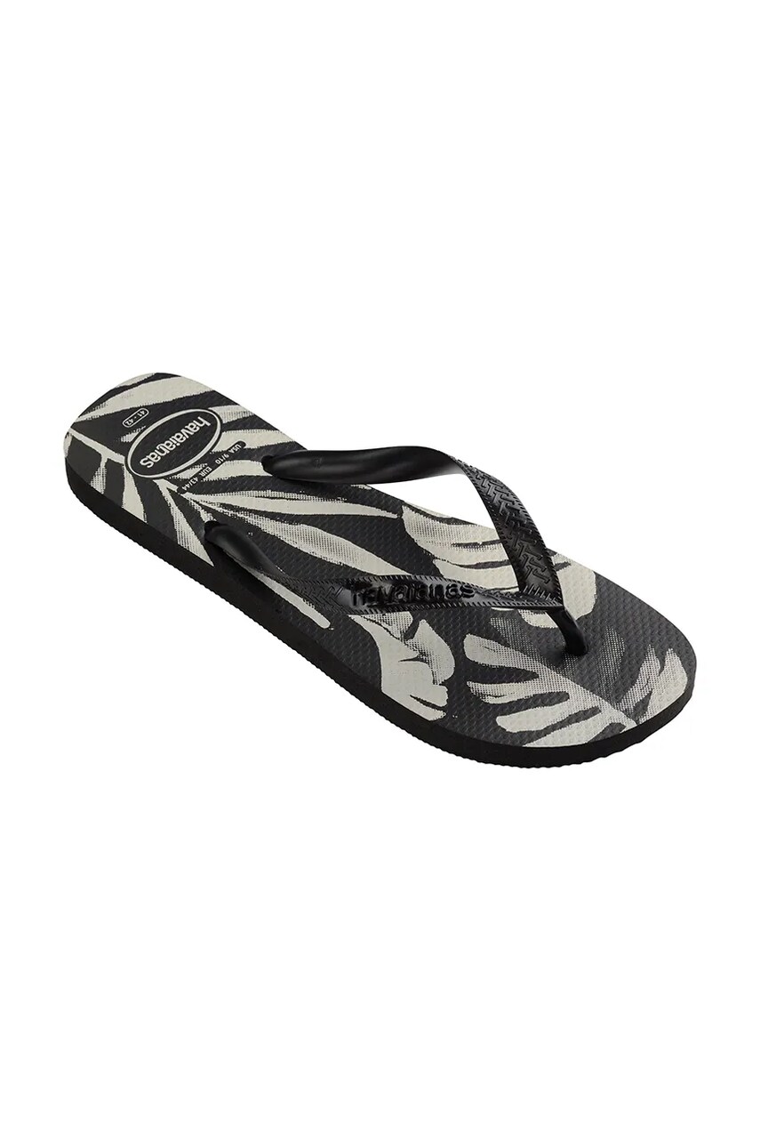 В'єтнамки Havaianas Aloha жіночі колір чорний на плоскому ходу 4111355.7892