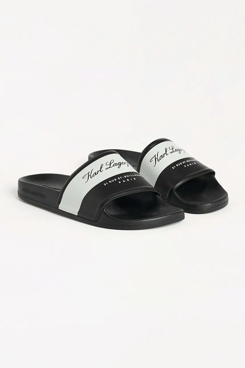 Шльопанці Karl Lagerfeld KONDO чоловічі колір чорний KL70023