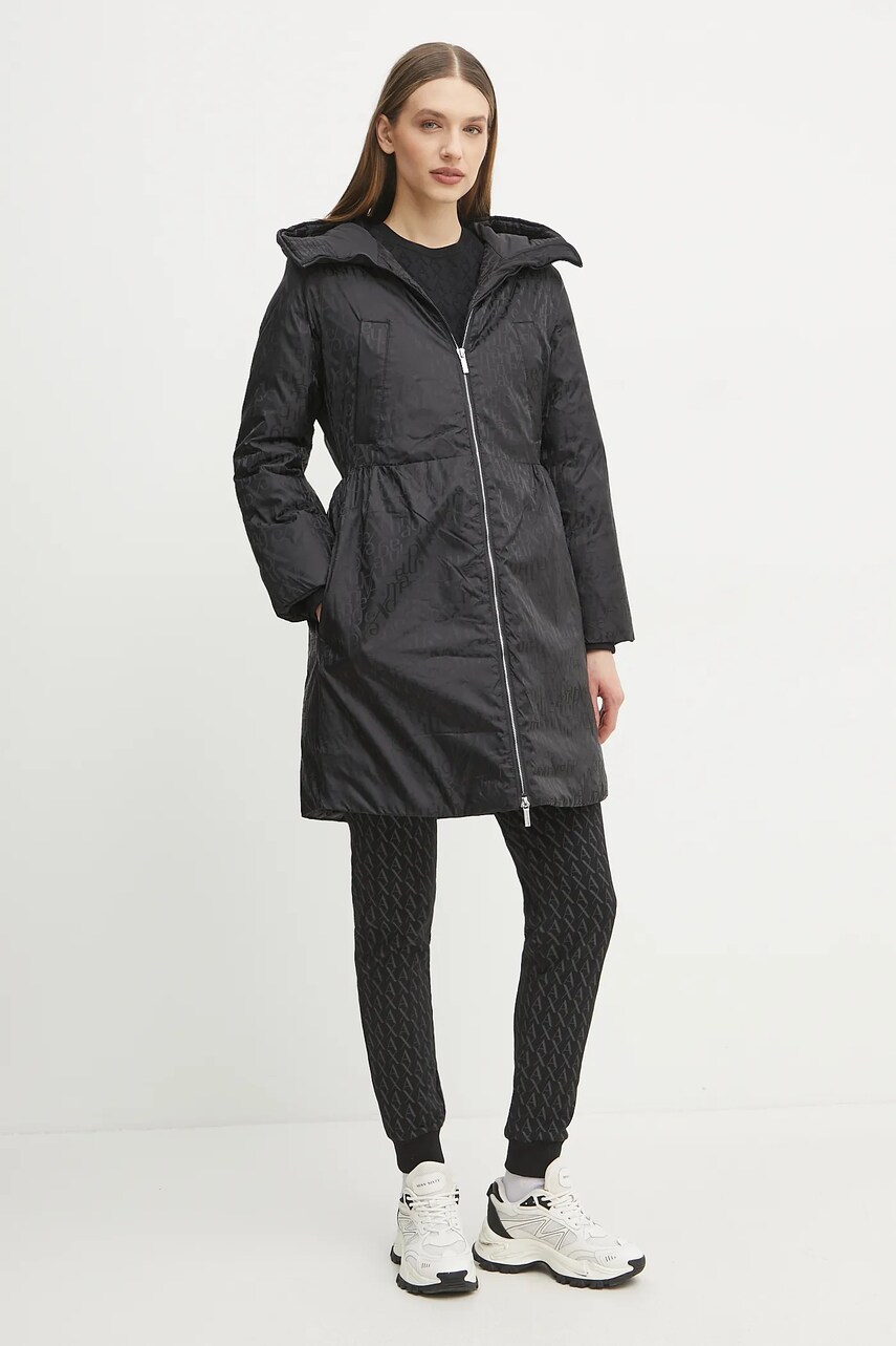 Куртка Armani Exchange колір чорний зимова XW000211 AF10852