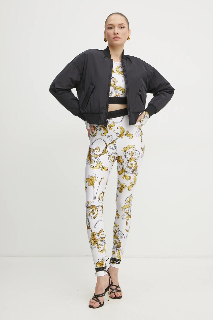 Двостороння куртка-бомбер Versace Jeans Couture колір чорний зимова 78HASD08 CQD99