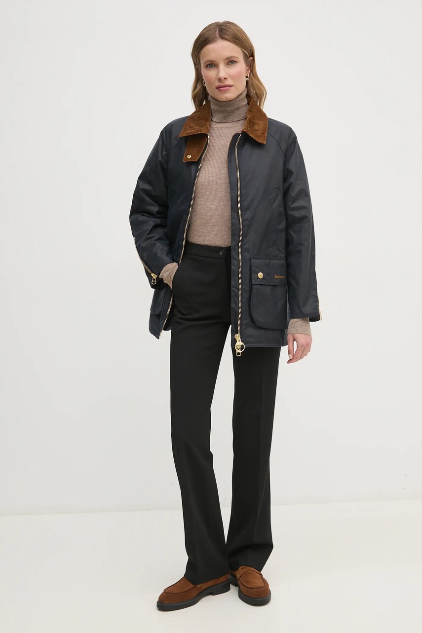 Куртка Barbour жіноча колір синій перехідна LWX1447NY71