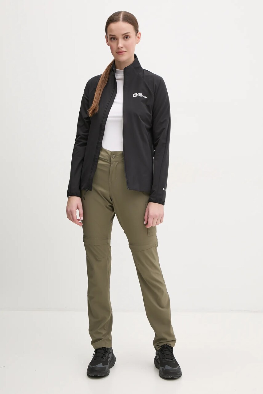 Спортивна куртка Jack Wolfskin Prelight Stride колір чорний A63776