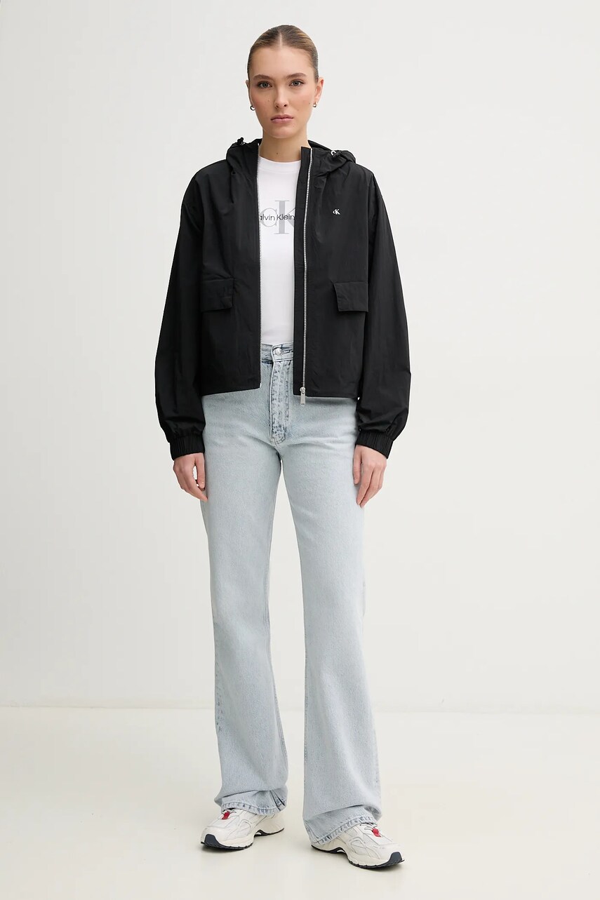 Куртка Calvin Klein Jeans колір чорний перехідна J20J225210