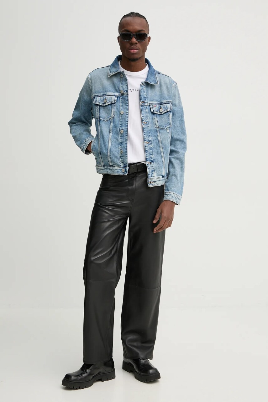 Джинсова куртка Tommy Jeans чоловіча перехідна DM0DM21098