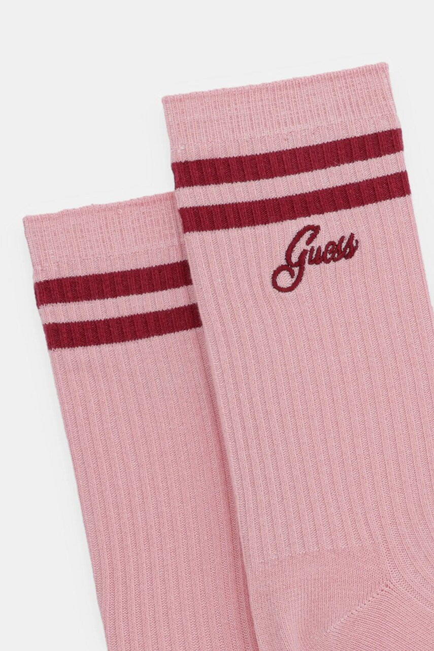 Шкарпетки Guess COLLEGE жіночі колір рожевий V5RZ04 Z3LH0