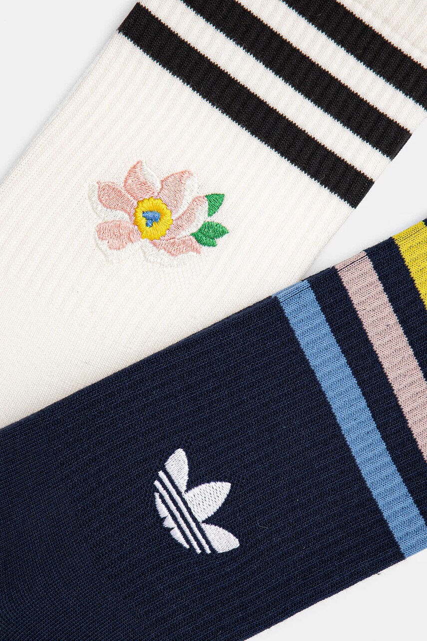 Шкарпетки adidas Originals Liberty 2-pack жіночі колір білий JC8655