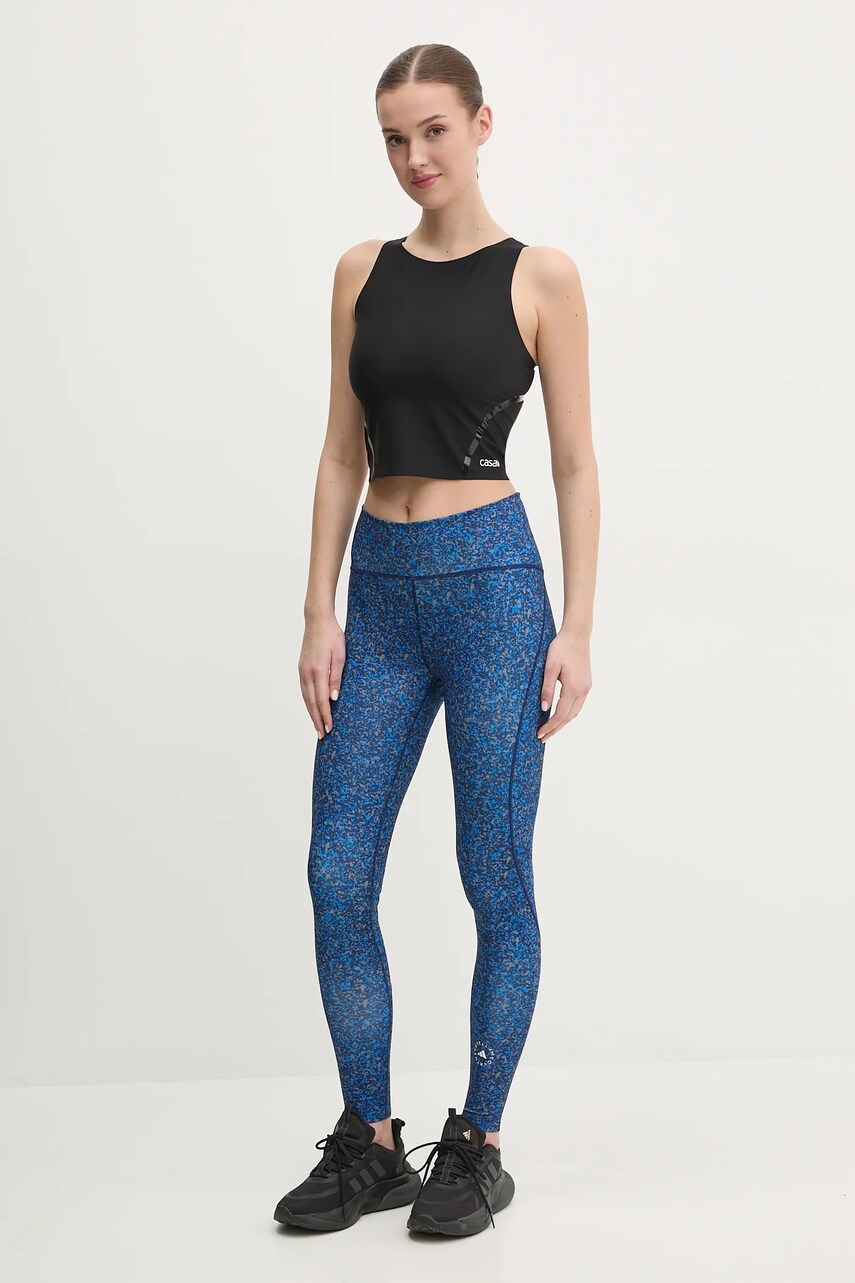 Легінси adidas by Stella McCartney TruePurpose Optime жіночі колір синій візерунок JF8483