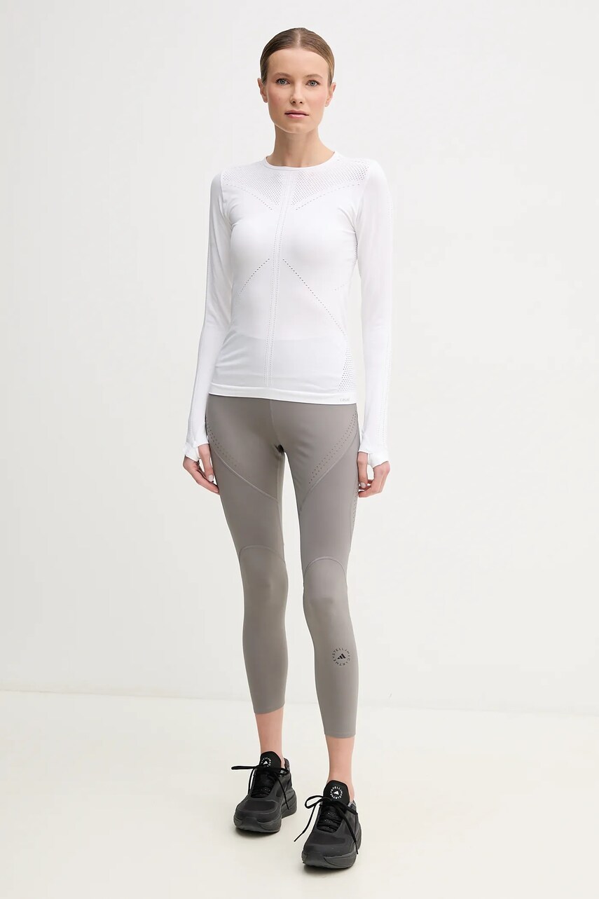 Легінси для тренувань adidas by Stella McCartney TruePurpose колір сірий однотонні JJ0148