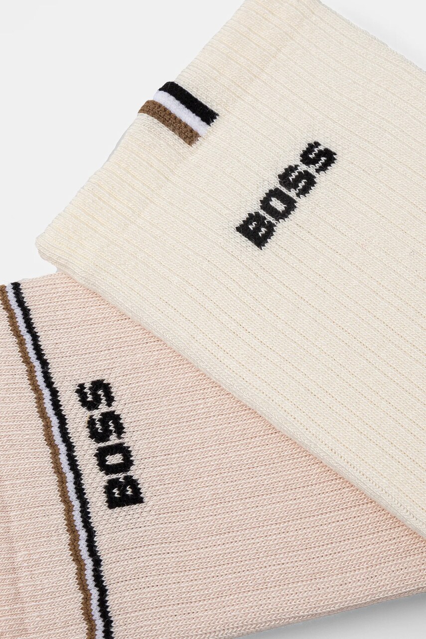 Шкарпетки BOSS 2-pack жіночі колір рожевий 50502113