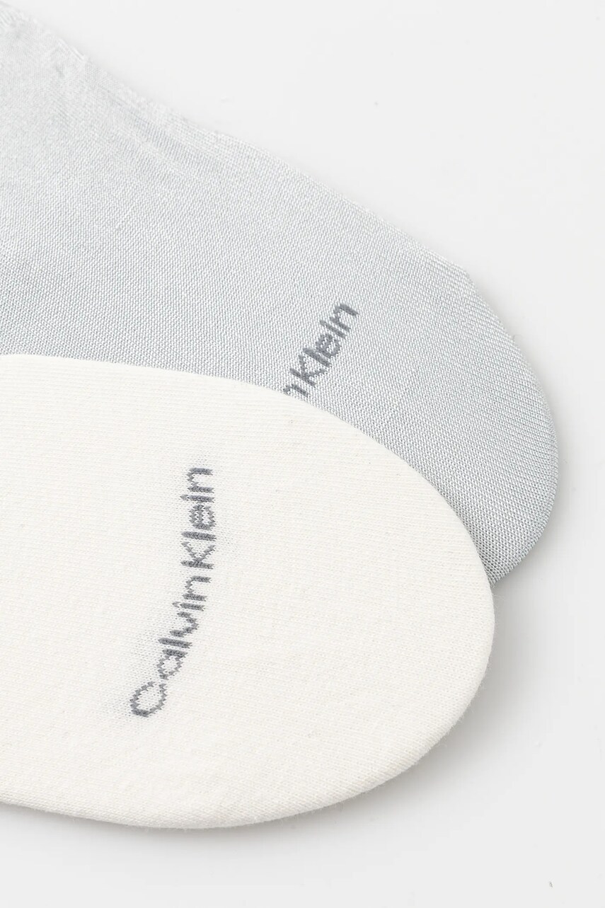 Шкарпетки Calvin Klein 2-pack жіночі колір сірий 701232644