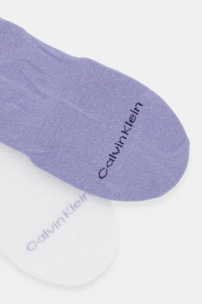 Шкарпетки Calvin Klein Jeans 2-pack жіночі колір фіолетовий 701231401