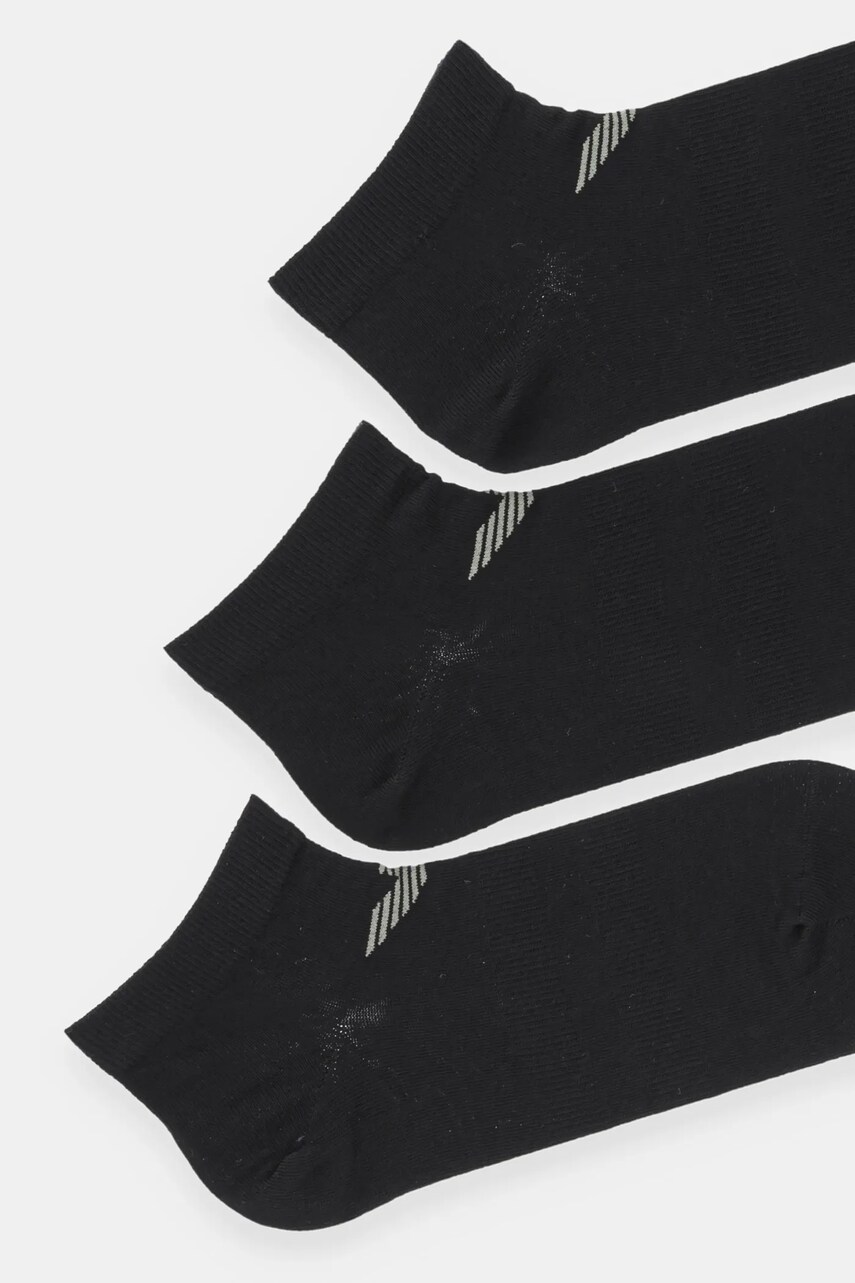 Шкарпетки Emporio Armani Underwear 3-pack чоловічі колір чорний EM000550 AF12271